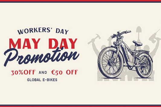 🚴‍♂️ May Day Unlocked: Beat the Crowds & Conquer the Open Road with Global-Ebikes 🌿